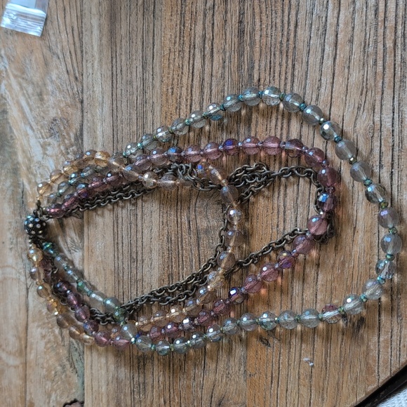 Premier Designs multi color multi layers strands 18" and drops to 24"LOT#197 - Picture 1 of 7